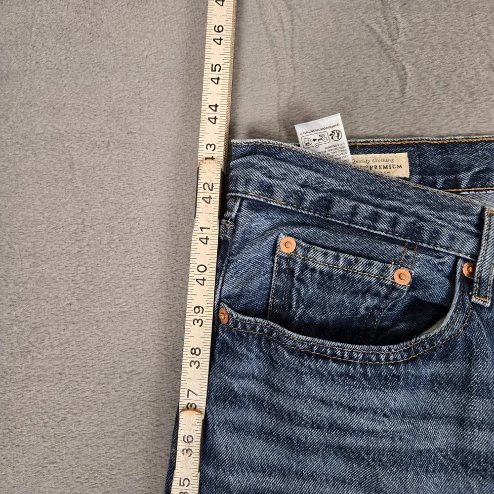 Levi's Jeans Womens 22W 501 90s Straight Denim Button Fly Classic Premium Blue